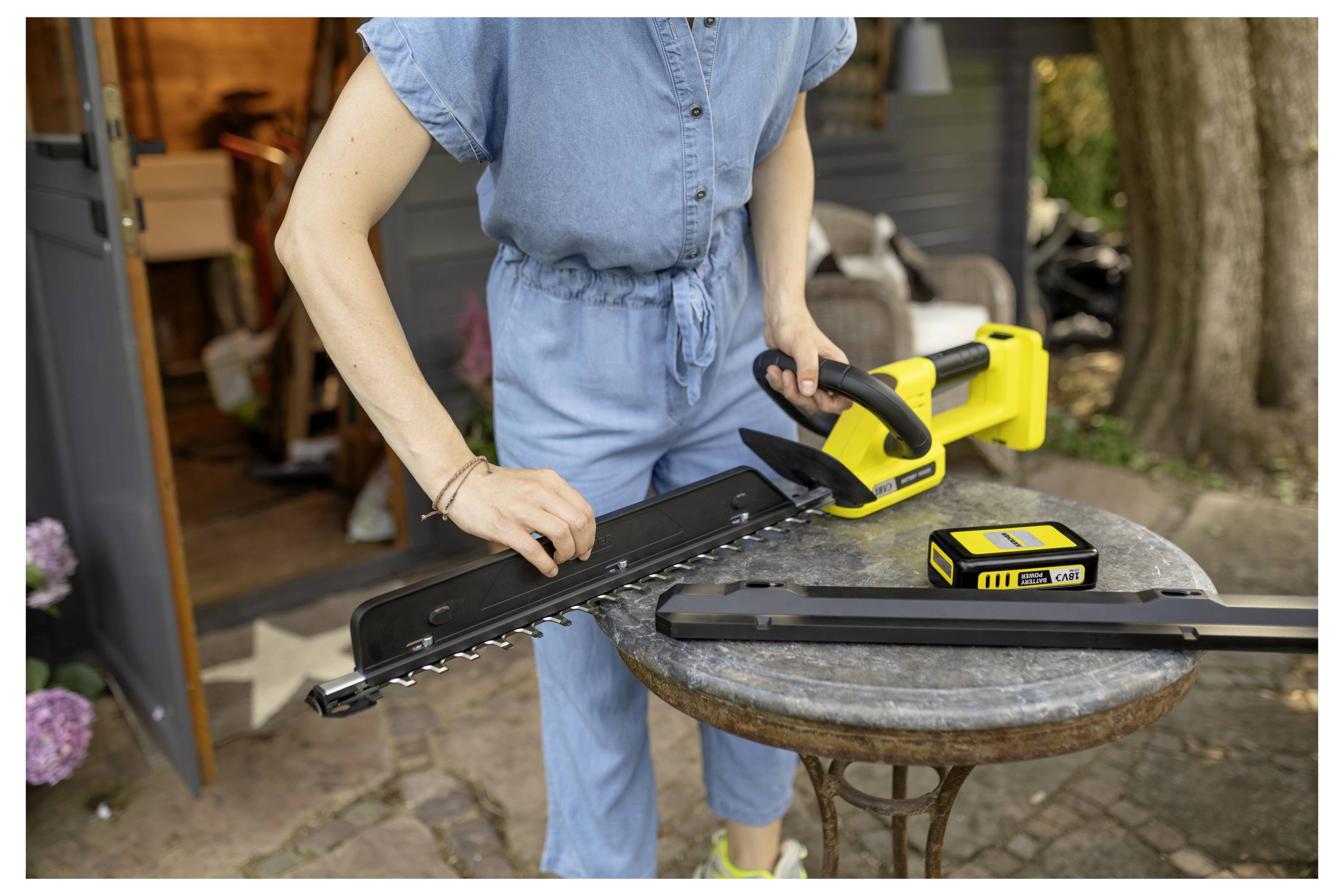 Kärcher Home & Garden HGE 3-18 Akku Akku-Heckenschere ohne Akku, ohne Ladegerät 500 mm