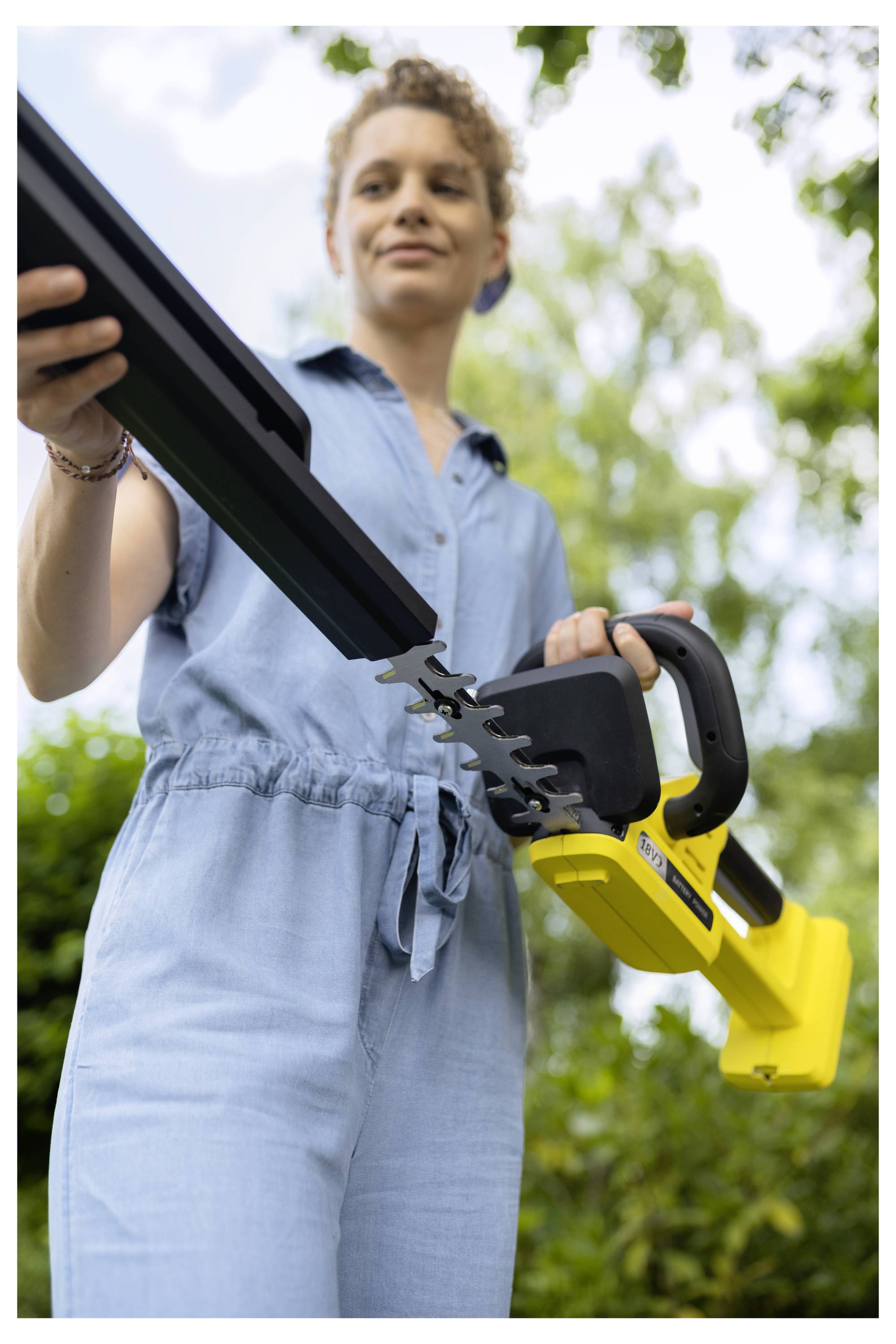 Kärcher Home & Garden HGE 3-18 Battery Set Akku Akku-Heckenschere inkl. Akku, inkl. Ladegerät 18V Li-Ion 500mm