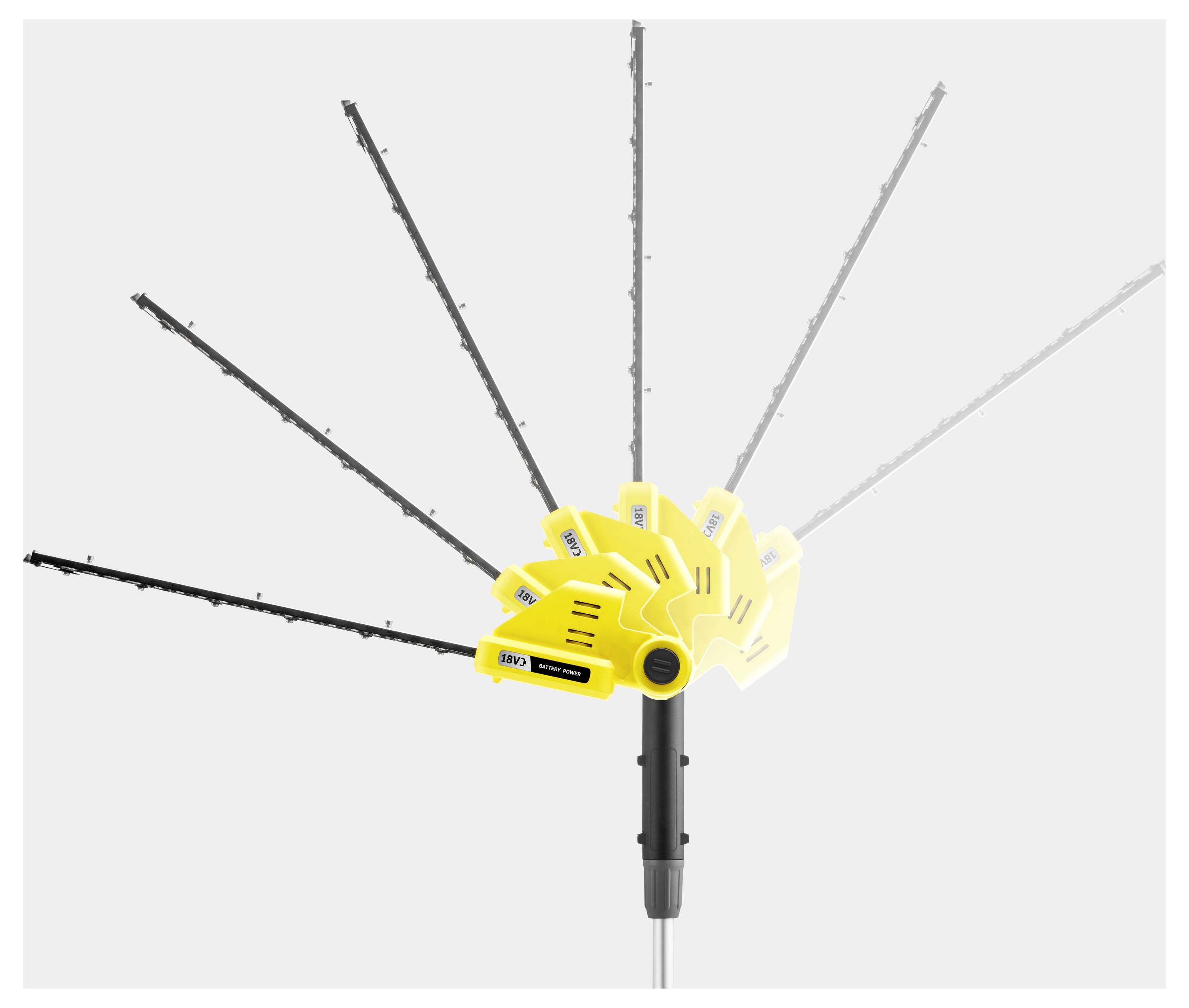 Kärcher Home & Garden PHG 2-18 Akku Akku-Heckenschere ohne Akku, ohne Ladegerät, Höhenverstellbarer Griff 450 mm