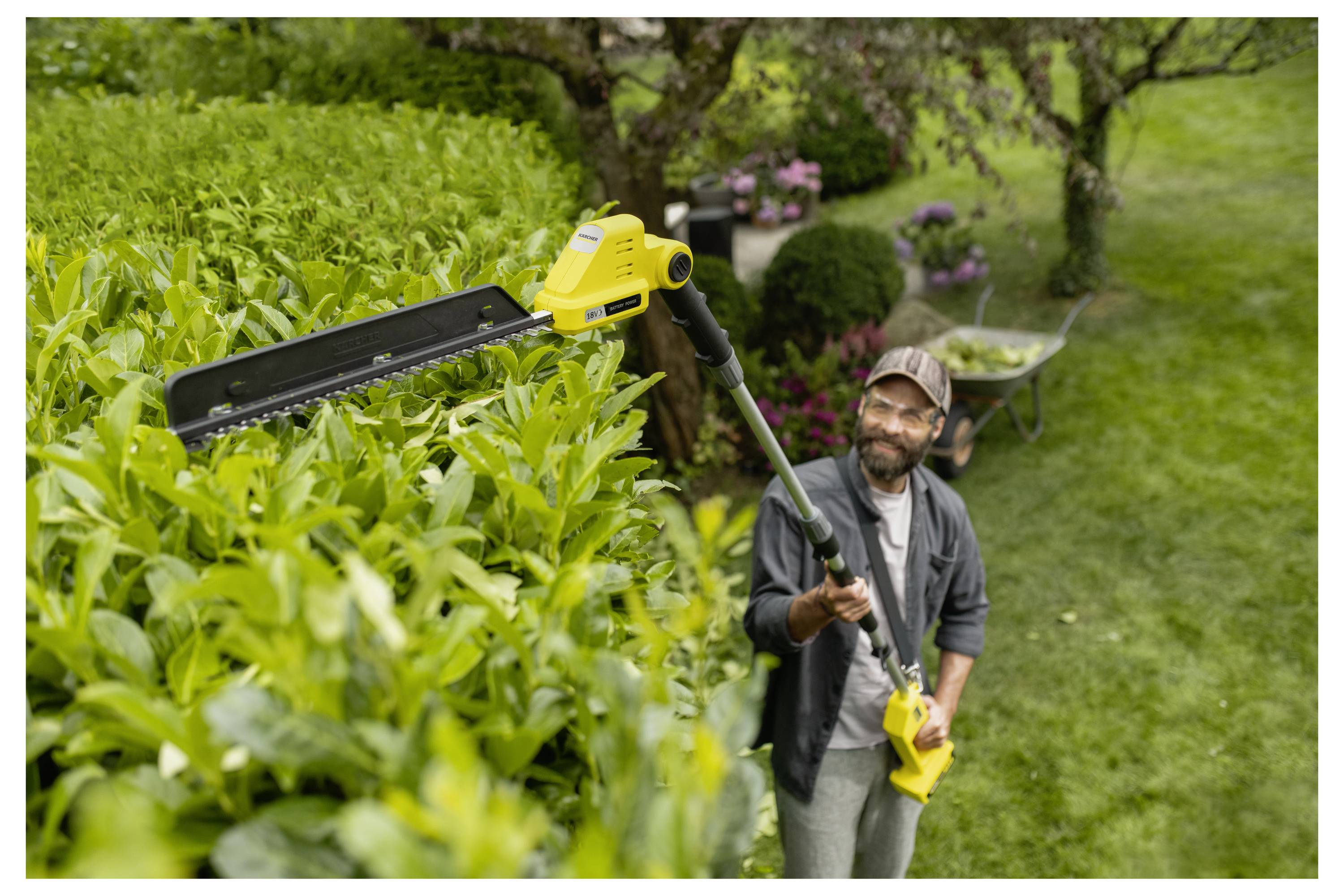 Kärcher Home & Garden PHG 2-18 Akku Akku-Heckenschere ohne Akku, ohne Ladegerät, Höhenverstellbarer Griff 450mm