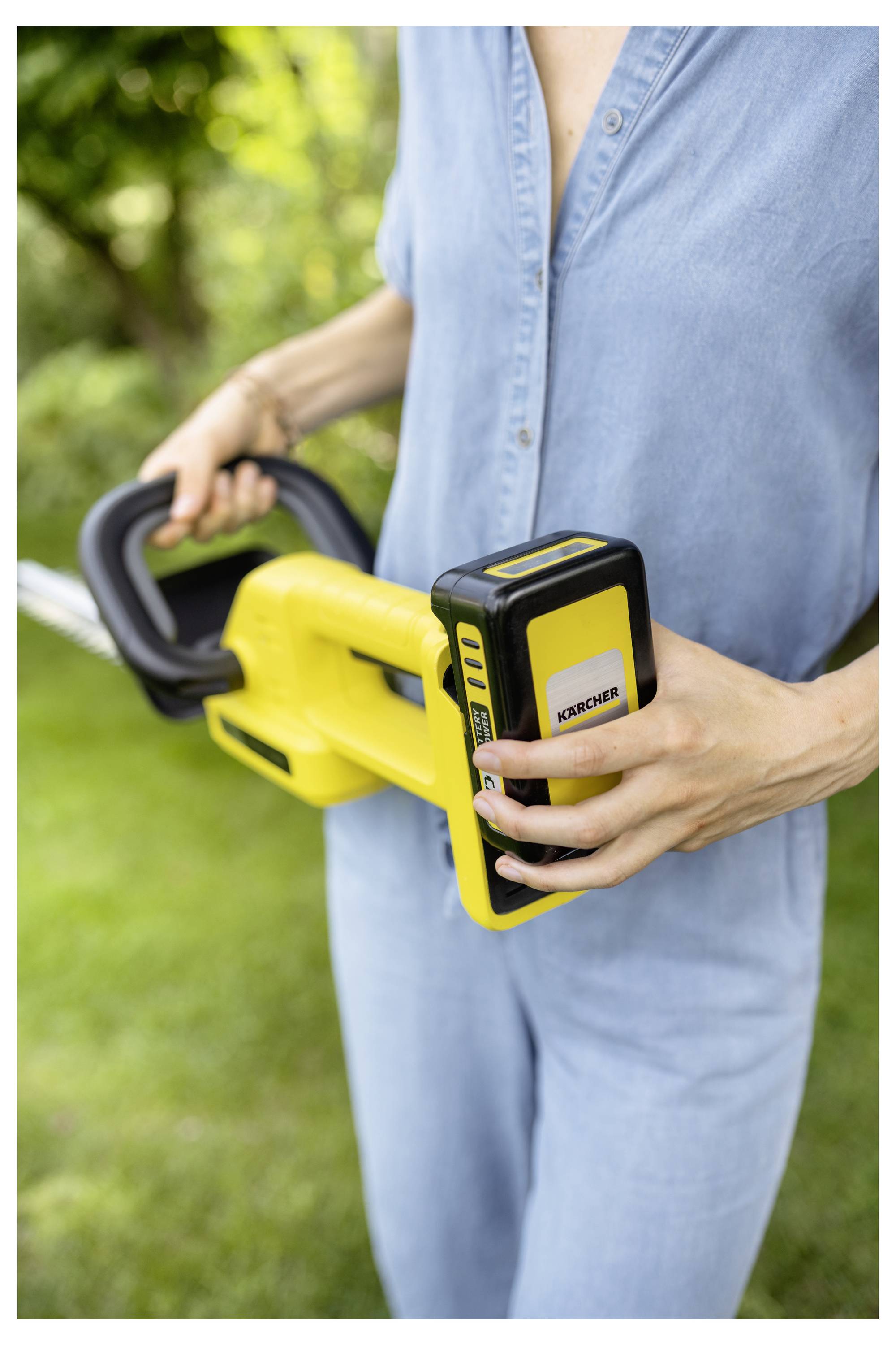 Kärcher Home & Garden HGE 2-18 Battery Set Akku Akku-Heckenschere inkl. Akku, inkl. Ladegerät 18 V Li-Ion 450 mm