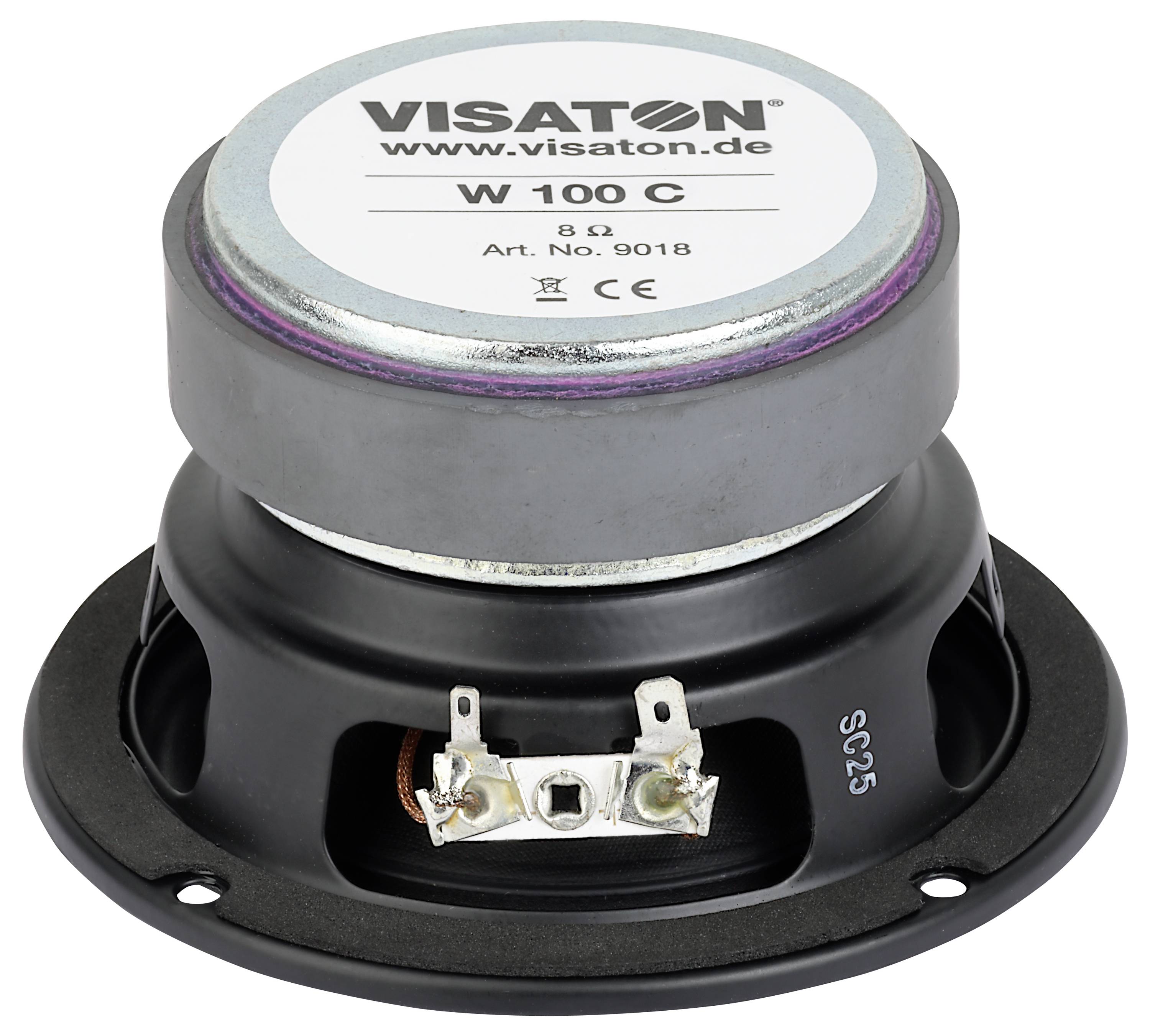 Eine runde, schwarze Sprecherkomponente mit der Aufschrift „DK 97 EB