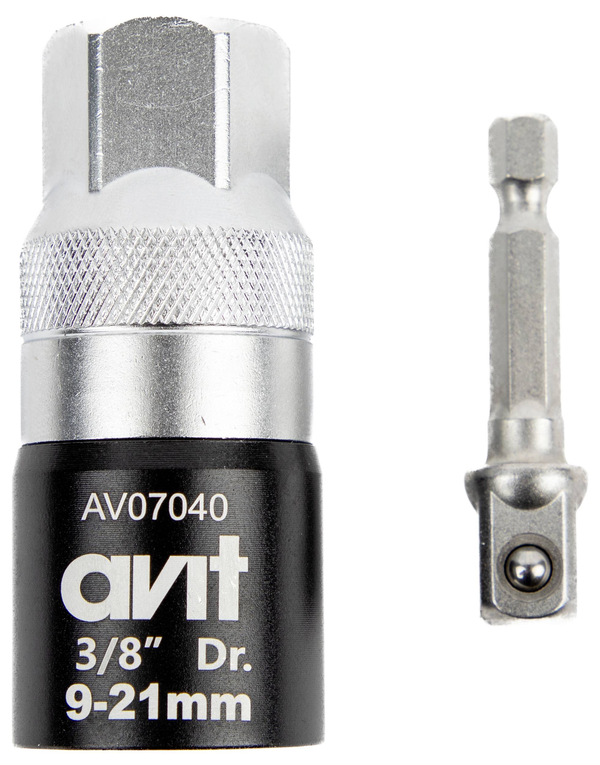 'Silberne und schwarze Steckbits mit der Beschriftung 3/8