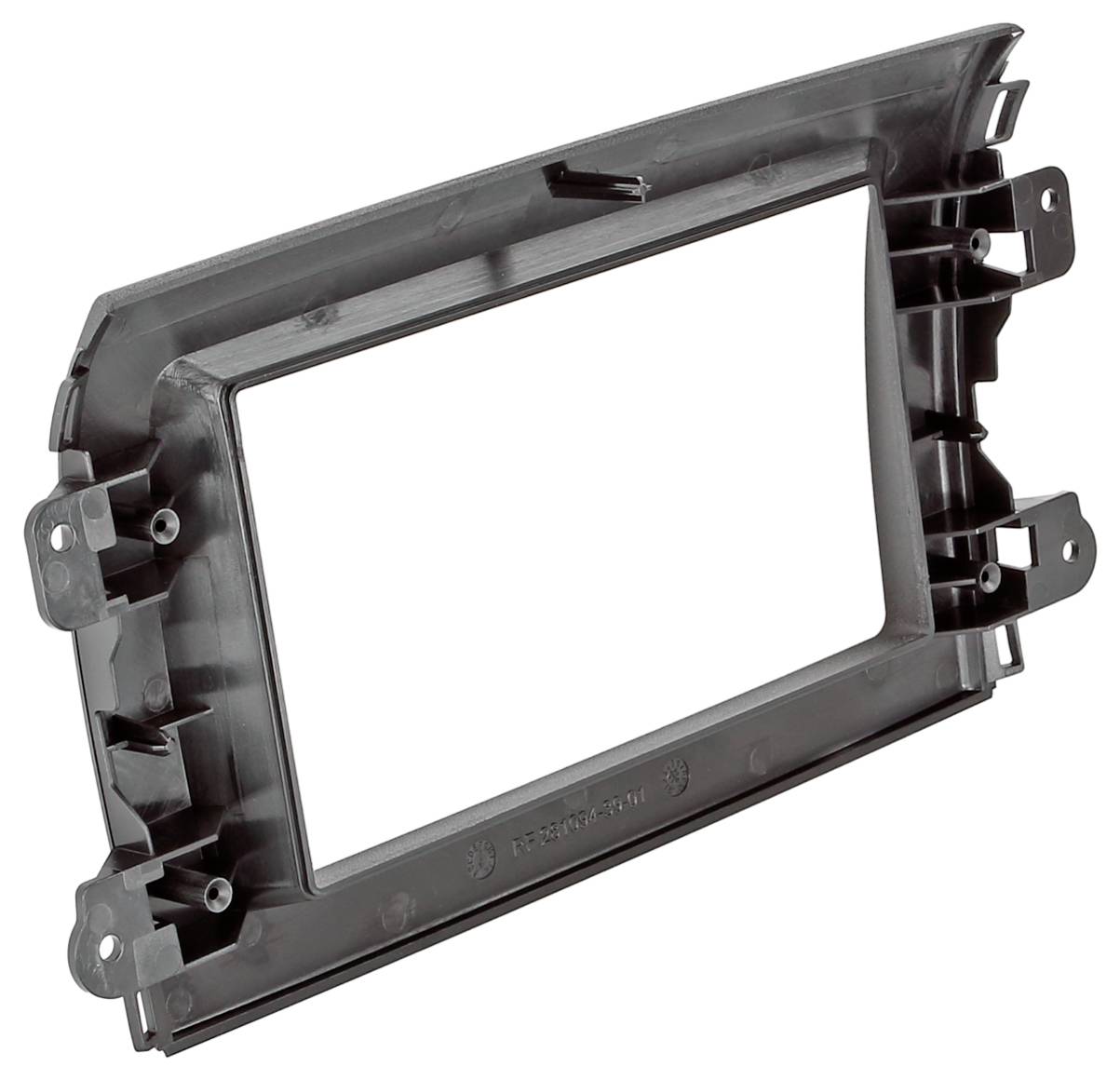 Schwarzes rechteckiges elektronisches Modul mit geflochtenem Kabel und zwei Steckerverbindungen auf weißem Hintergrund.