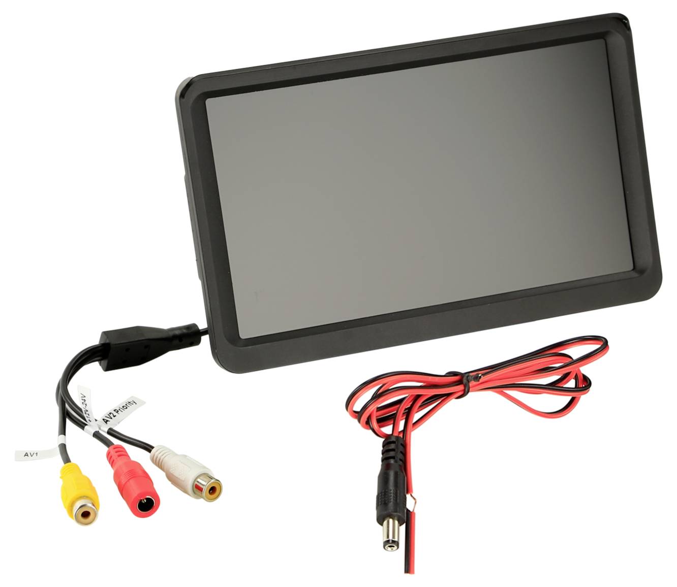 Tragbarer GPS-/Navigationmonitor mit Stromkabel und AV-Eingangssteckern