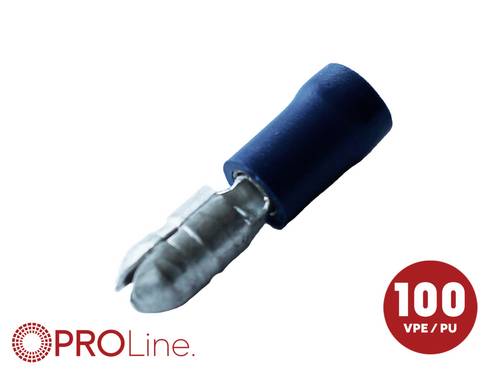 ACV 340025-2-0-p Rundstecker Stift-Ø: 5.0 mm Vollisoliert Blau 1 St. Piece