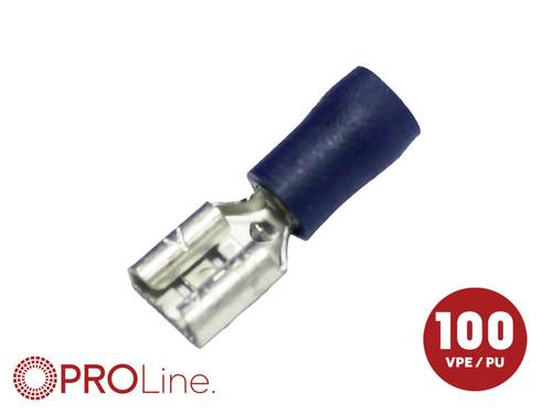 ACV 344801-2-0-p Steckzunge Steckdicke: 0.8 mm Teilisoliert Blau 100 St. Piece