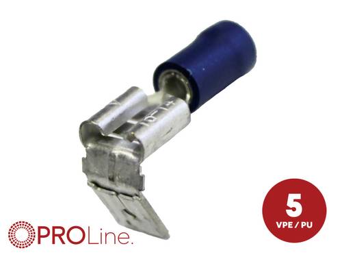 ACV Steckzunge Steckdicke: 0.8 mm Teilisoliert Blau 1 St. Piece