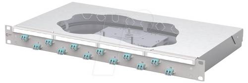 Metz Connect OpDAT fix2 Patchfeld splice 12xLC-D OM3 Patch-Panel 483 mm (19 ) 1 HE Lichtgrau