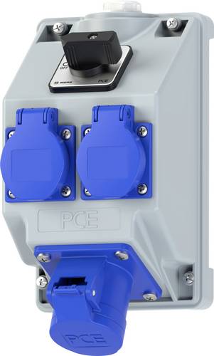PC Electric 160813521 Steckdosen-Verteiler Grau, Blau