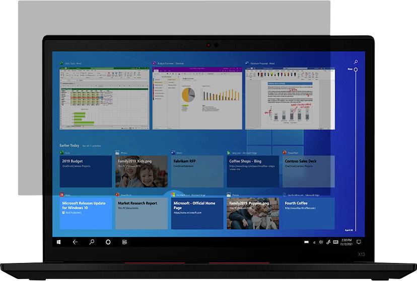 Lenovo Premium Clarity Privacy Blickschutzfolie 33,8cm (13,3") Bildformat: 16:10 4XJ1U03945