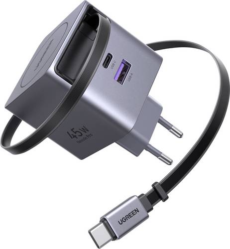 UGREEN Nexode Pro X614 45W GaN Charger USB Ladegerät 45 W 2x USB-C®, 1x USB-A QC 2.0, QC 3.0, QC 4+