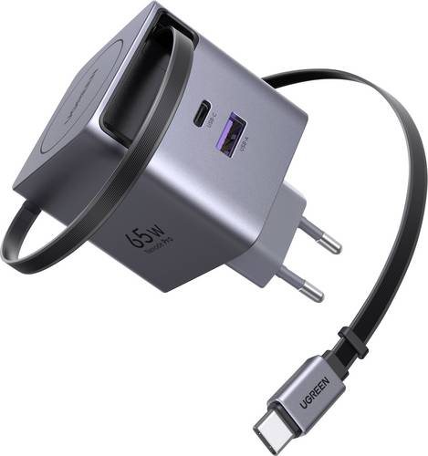 UGREEN Nexode Pro X615 65W GaN Charger Ladeadapter 65 W 2x USB-C®, 1x USB-A QC 2.0, QC 3.0, QC 4+