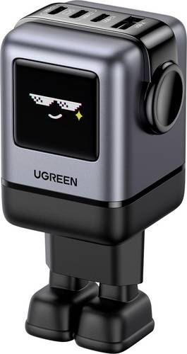 UGREEN Uno X688 USB Ladegerät 100 W 3x USB-C®, 1x USB-A PPS, USB PD, Fast Charge Grau Innenbereich