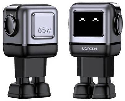 UGREEN Uno RG USB Ladegerät 65W 2x USB-C®, 1x USB-A Grau Innenbereich GaN