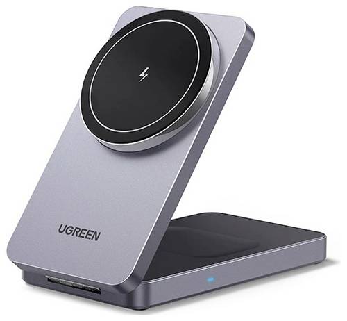 UGREEN Induktions-Ladegerät 7.5 W W528 Magnetic Charger 2-in-1 45056 Ausgänge Induktionslade-Standa
