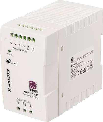 TRU COMPONENTS TC-14382320 Hutschienen-Netzteil (DIN-Rail) Verbrauch (StandBy) 1.8 W 24 V/DC 4 A 96