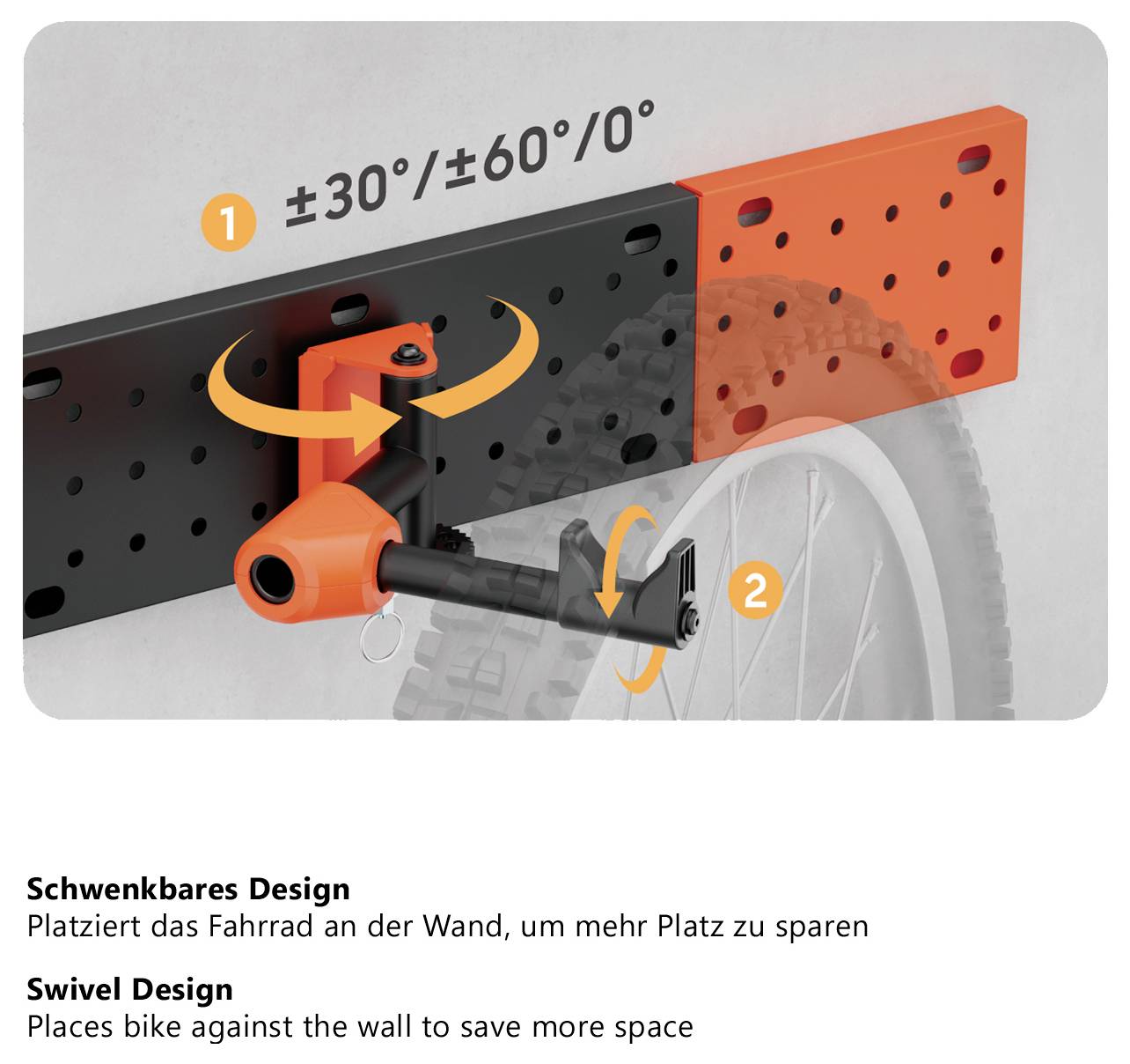 My Wall HR13L Fahrradwandhalter