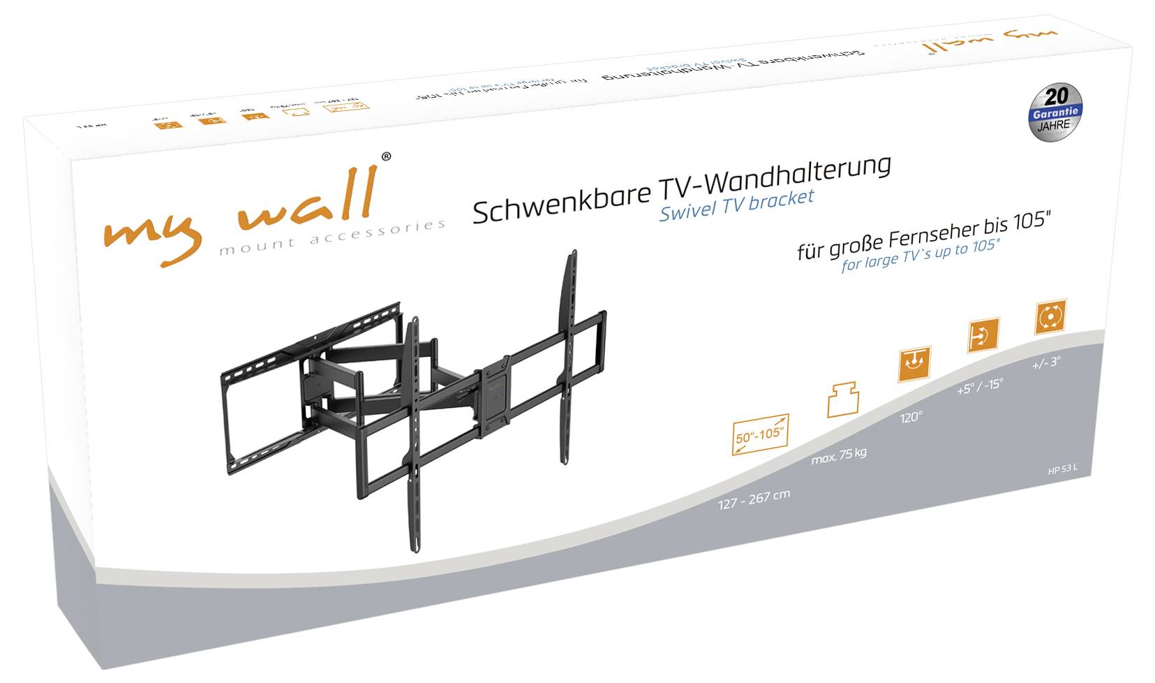 My Wall HP53L TV-Wandhalterung Neigbar