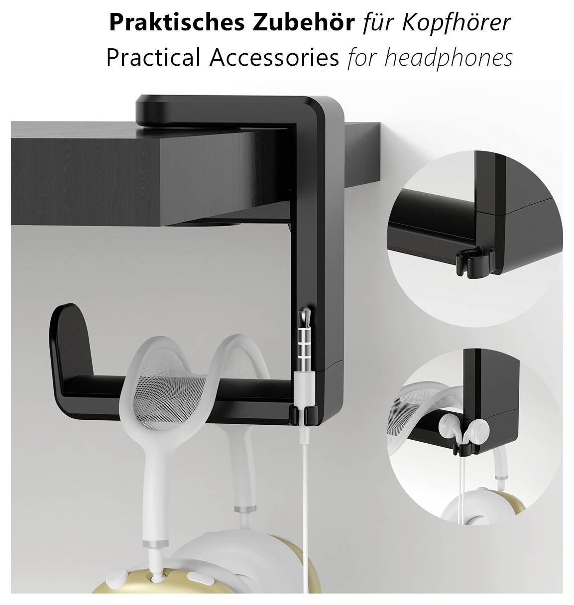 Eine Person hält ein Smartphone mit einem eingehenden Videoanruf in der Hand und steht an einem ruhigen Seeufer. Der Text wirbt für eine Smartphone-App zur Überwachung von Besuchern.