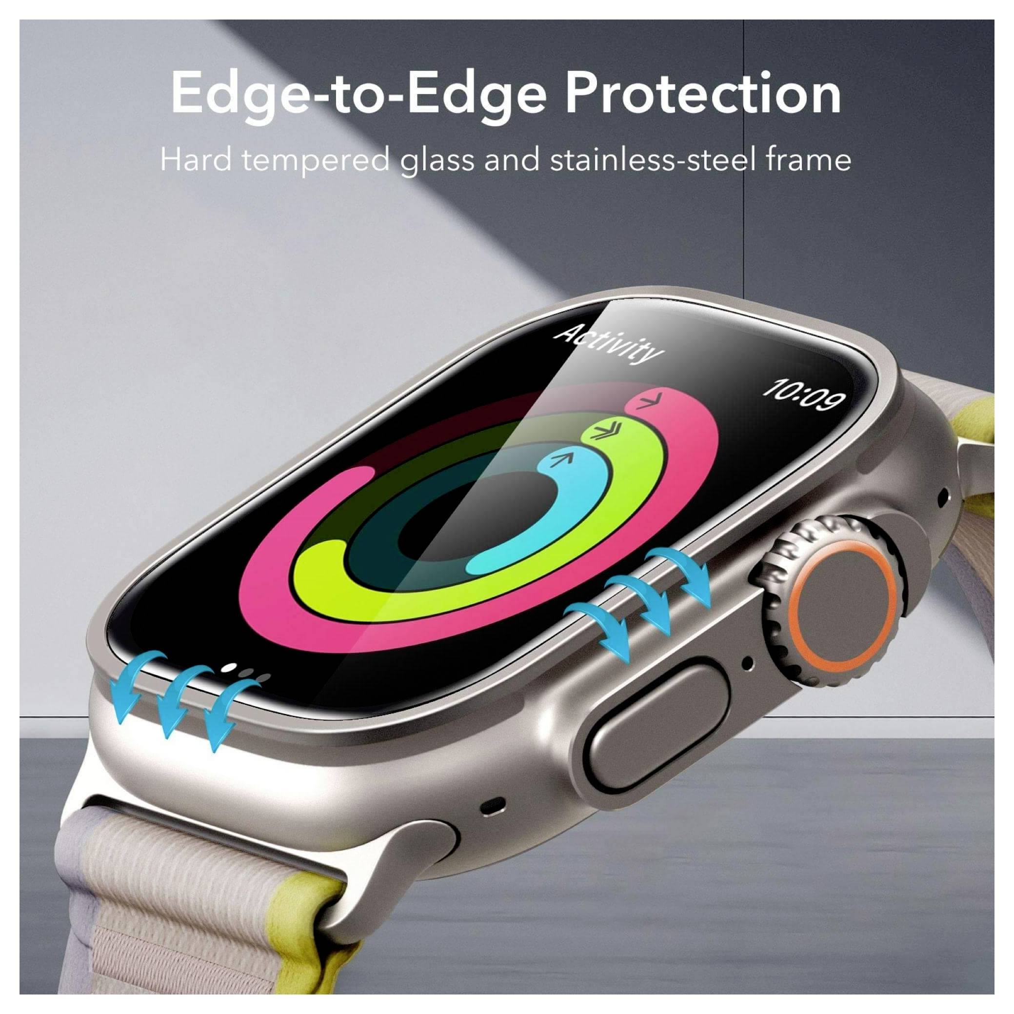 ESR Armorite Displayschutzglas Apple Watch Ultra (49 mm), Watch Ultra 2 (49 mm), Watch Ultra 3 (49 mm) 2 St. Anti-Fingerprint