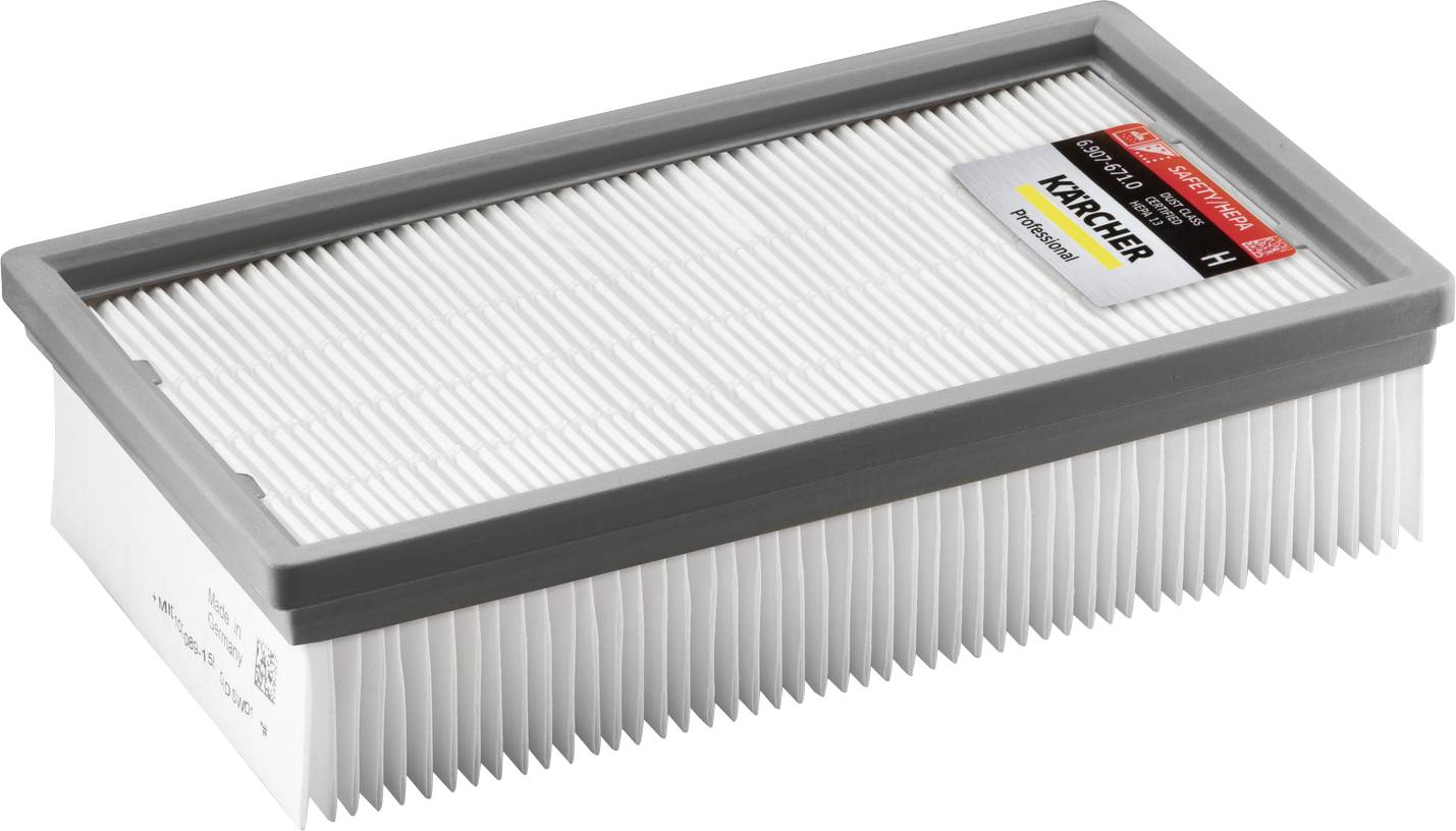 Rechteckiger HEPA-Filter mit der Bezeichnung „Premium HEPA 13