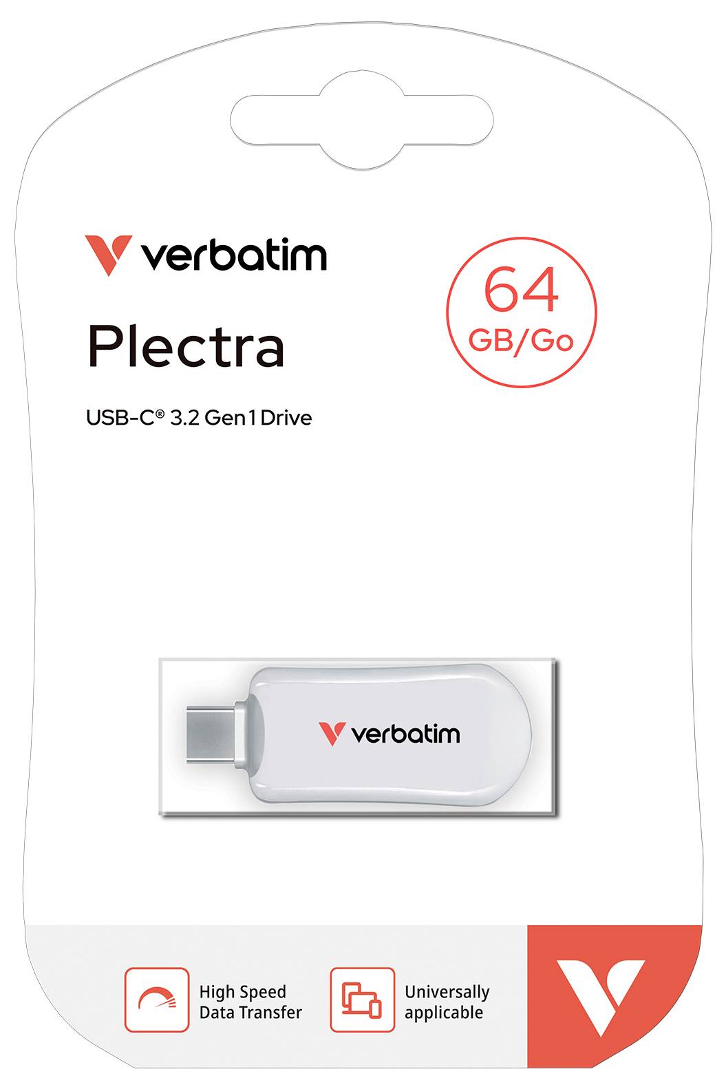 Verbatim Plectra USB-Stick 64GB Weiß 30228