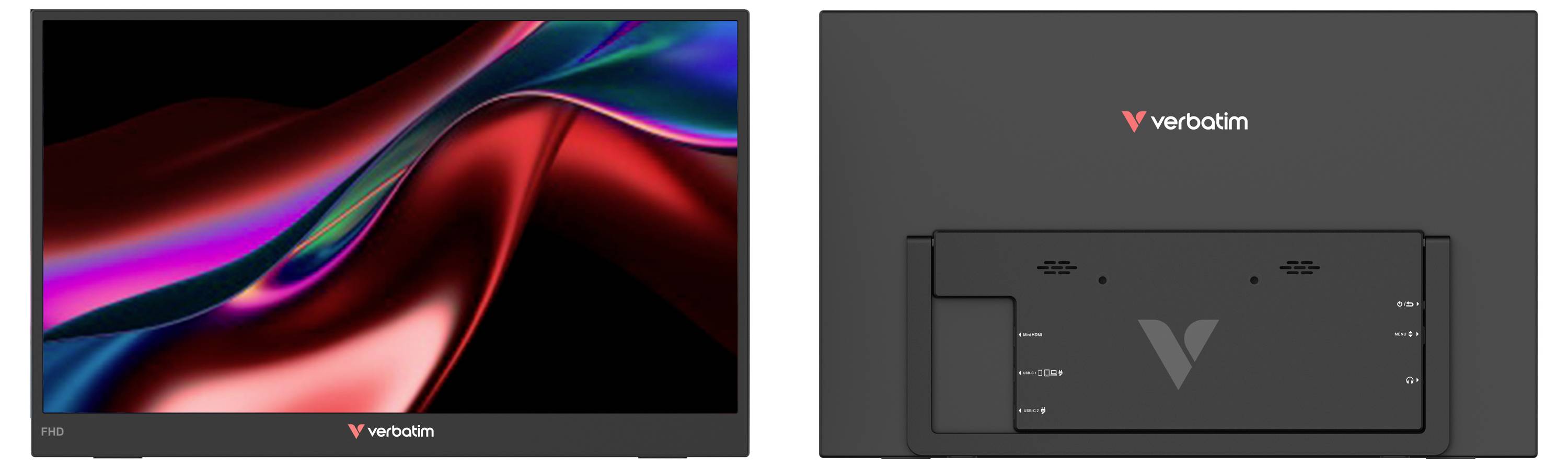 Verbatim Essentials Portabler Monitor EEK A (A - G) 39.6 cm (15.6 Zoll) 16:9 10 ms