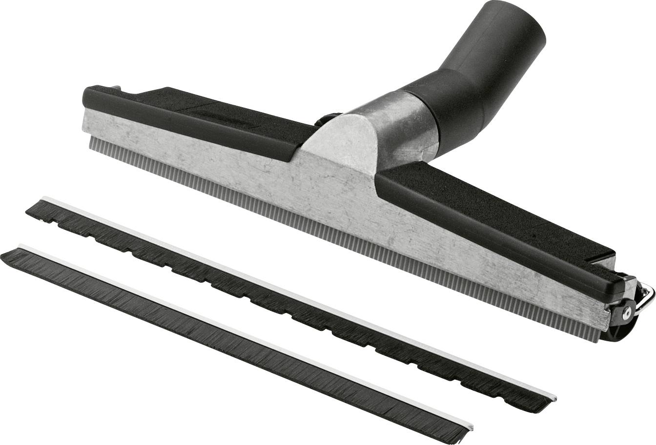 Eine Staubsauger-Bodendüse mit Bürstenaufsätzen, die für effiziente Teppichreinigung konzipiert ist.