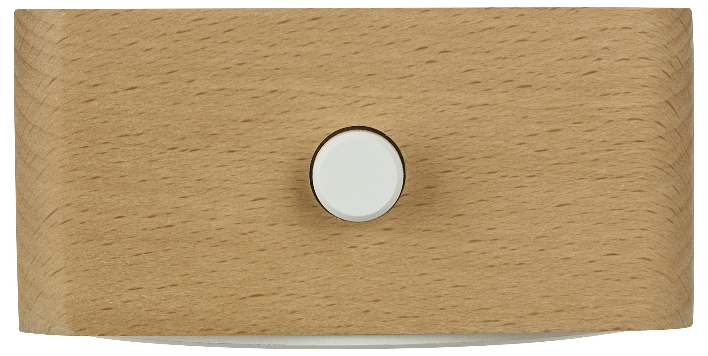 TFA Dostmann 60.2049.05 Quarz Wecker Braun, Buche Alarmzeiten 1 Großes Display