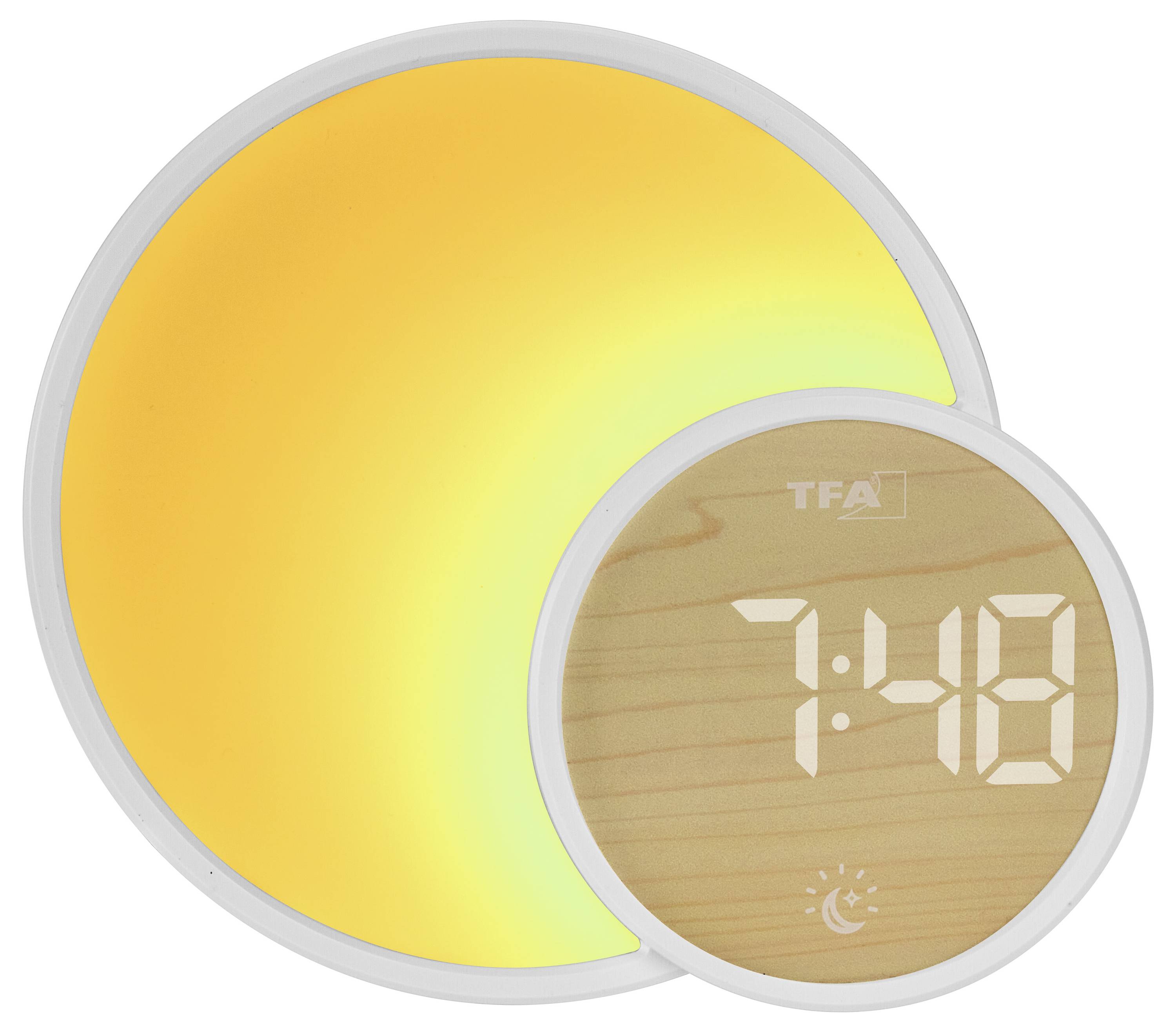 TFA Dostmann 60.2050.02 Quarz Wecker Weiß Alarmzeiten 1 USB Anschluss