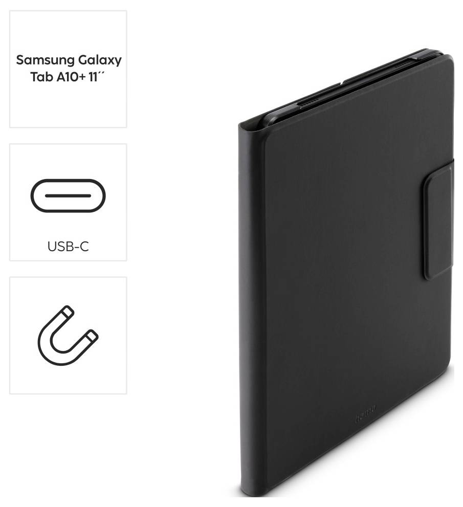 Schwarze Schutzhülle für „Samsung Galaxy Tab A10+ 11