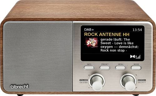 Albrecht DR 760 Tischradio DAB+, UKW DAB+, AUX, Bluetooth® Echtholzgehäuse, Inkl. Lautsprecherbox H