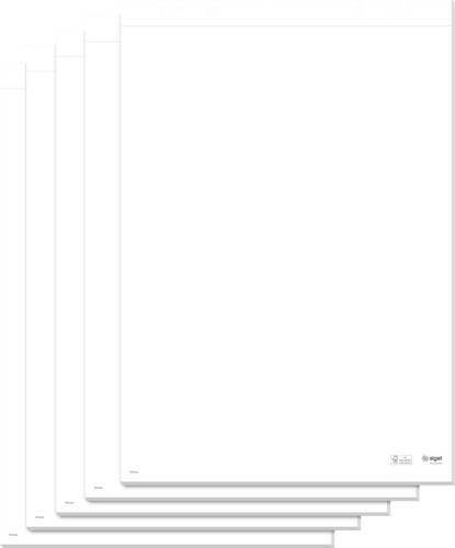 Sigel MU166 Flipchartblock Anzahl der Blätter: 100 blanko 68 cm x 98 cm Weiß