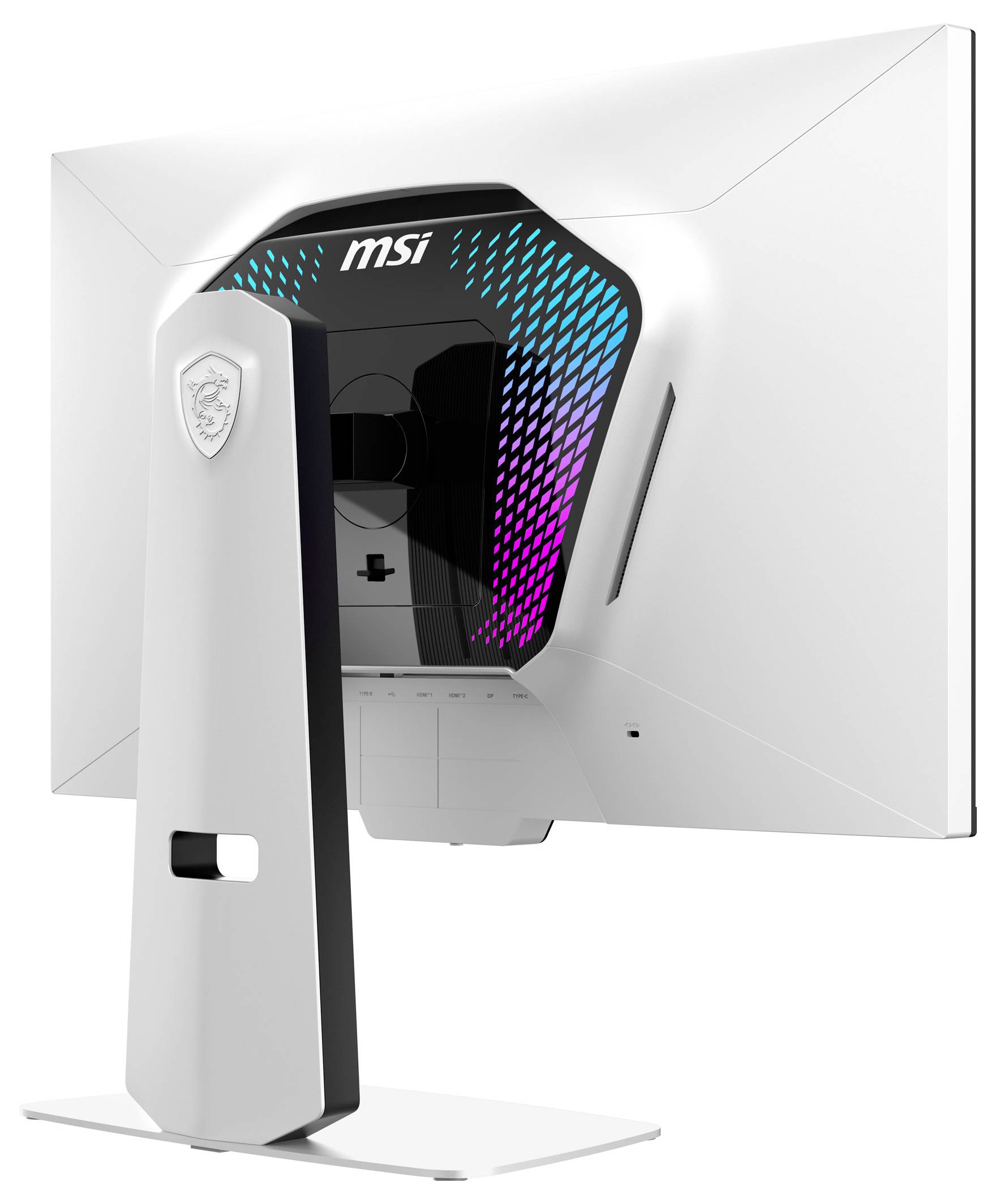 Ein weißer Computermonitor mit 