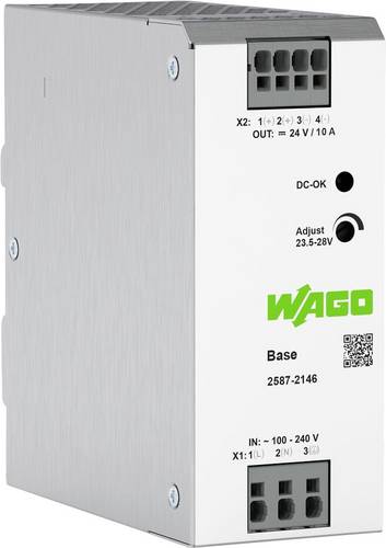 WAGO 2587-2146 Hutschienen-Netzteil (DIN-Rail) 24 V/DC 10 A 240 W Anzahl Ausgänge:1 x Inhalt 1 St.