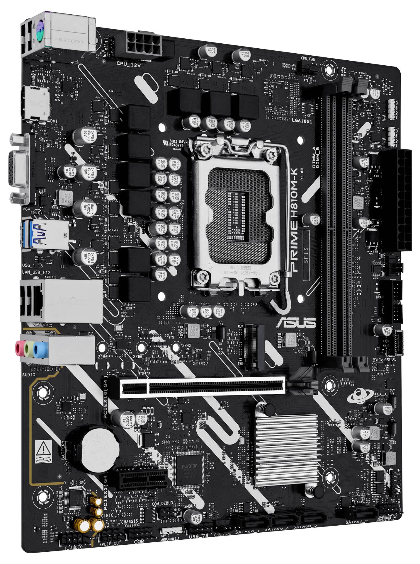 Asus PRIME H810M-K Mainboard Sockel (PC) Intel® LGA 1851 Formfaktor (Details) Micro-ATX