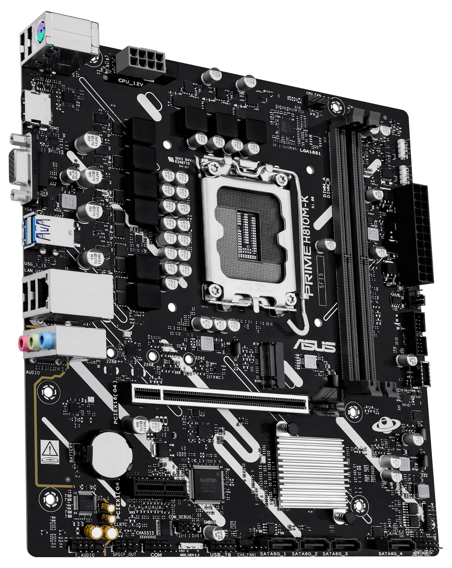 Asus PRIME H810M-K Mainboard Sockel (PC) Intel® LGA 1851 Formfaktor (Details) Micro-ATX