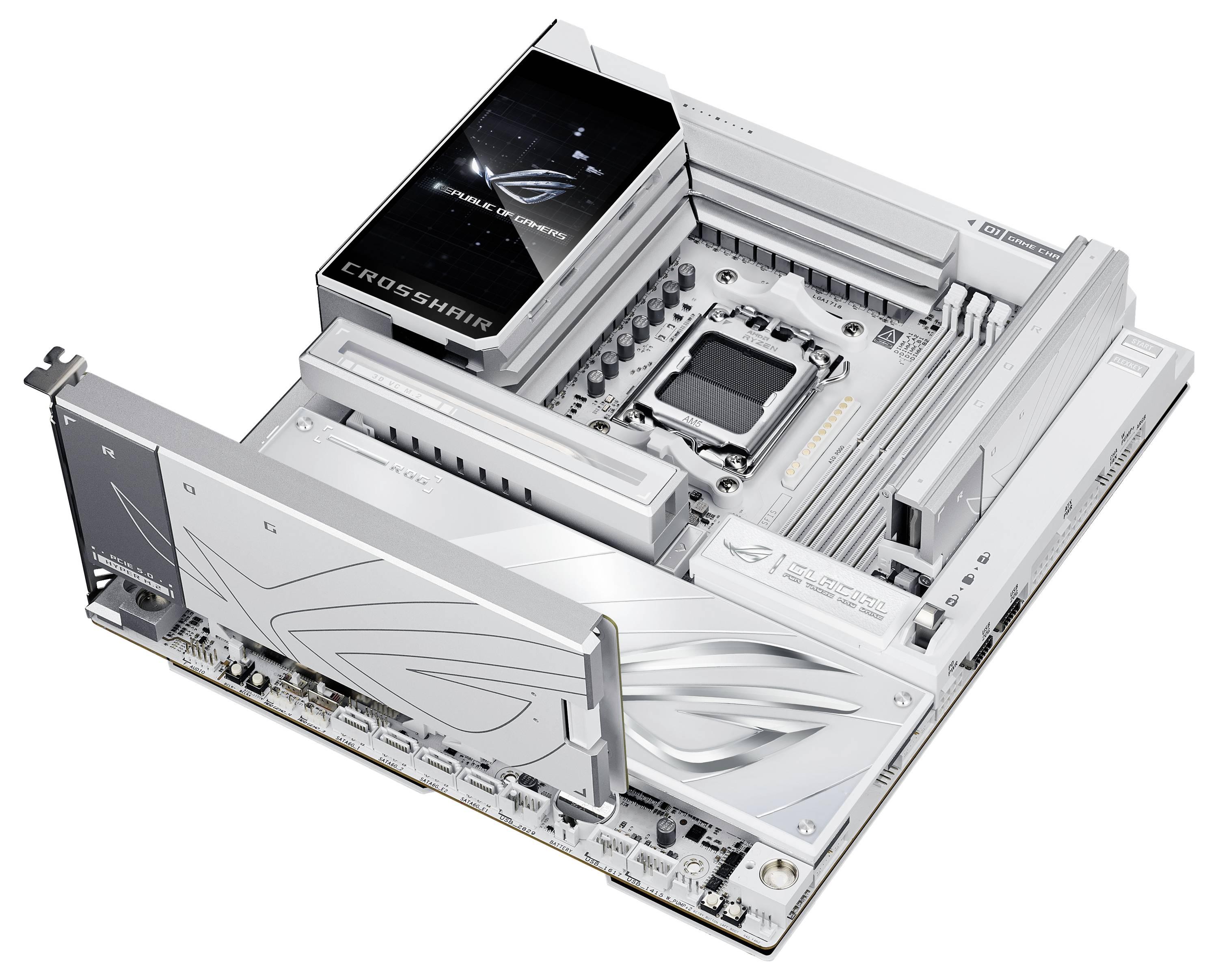 Asus MB ROG CROSSHAIR X870E GLACIAL Mainboard