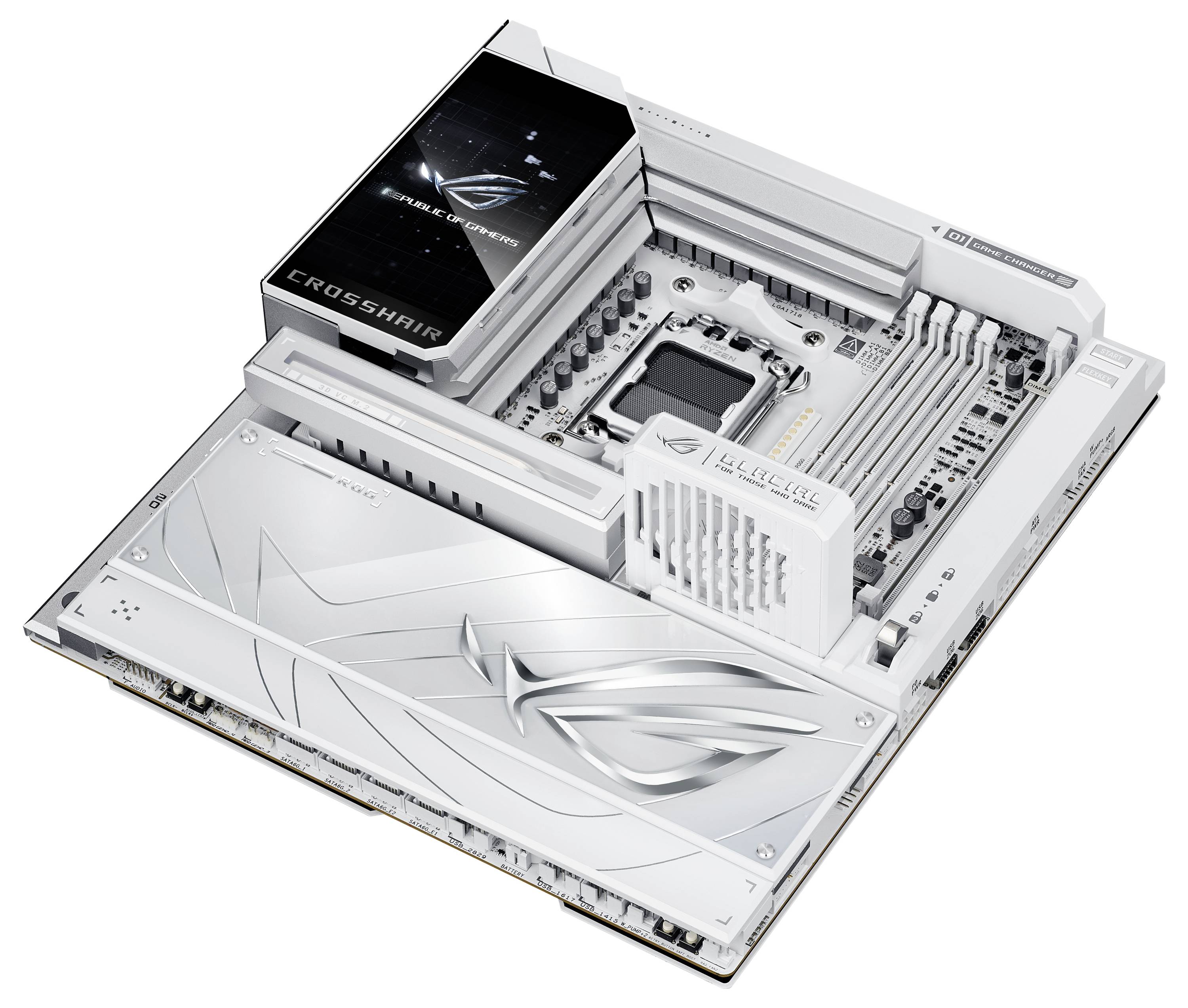 Asus MB ROG CROSSHAIR X870E GLACIAL Mainboard