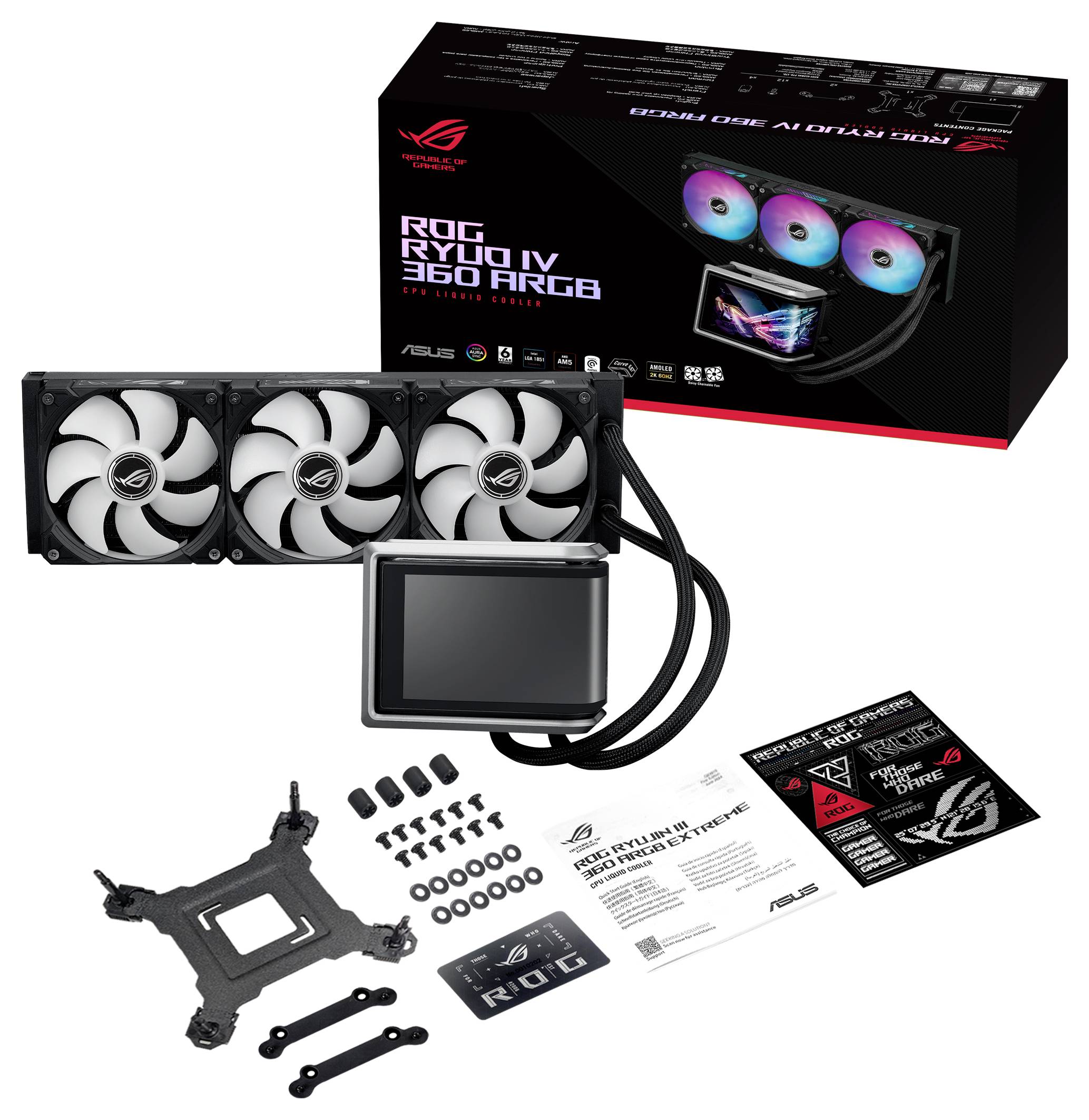 Asus WAK ROG RYUO IV 360 ARGB Wasserkühlung-Chipkühler