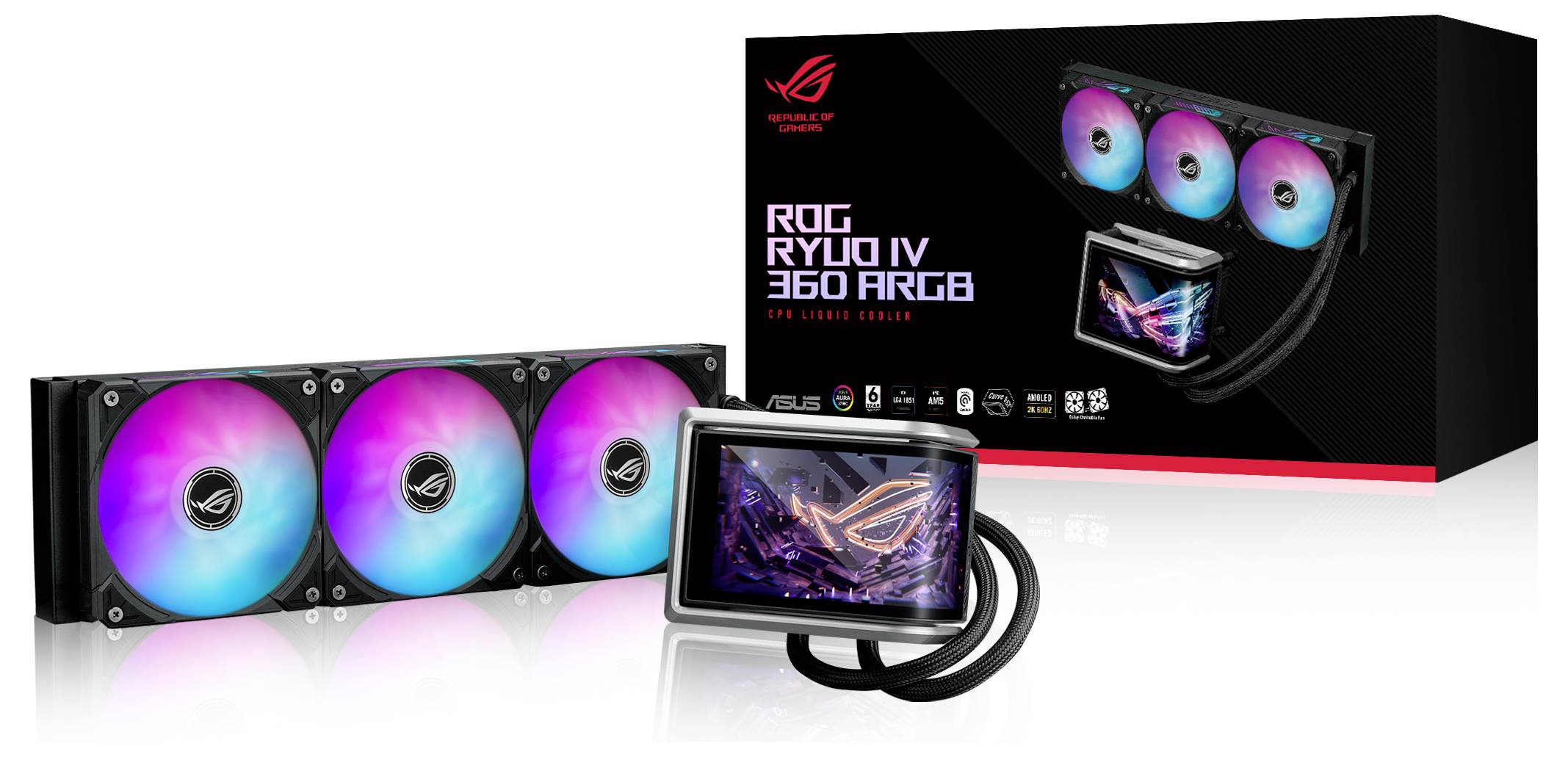 Asus WAK ROG RYUO IV 360 ARGB Wasserkühlung-Chipkühler