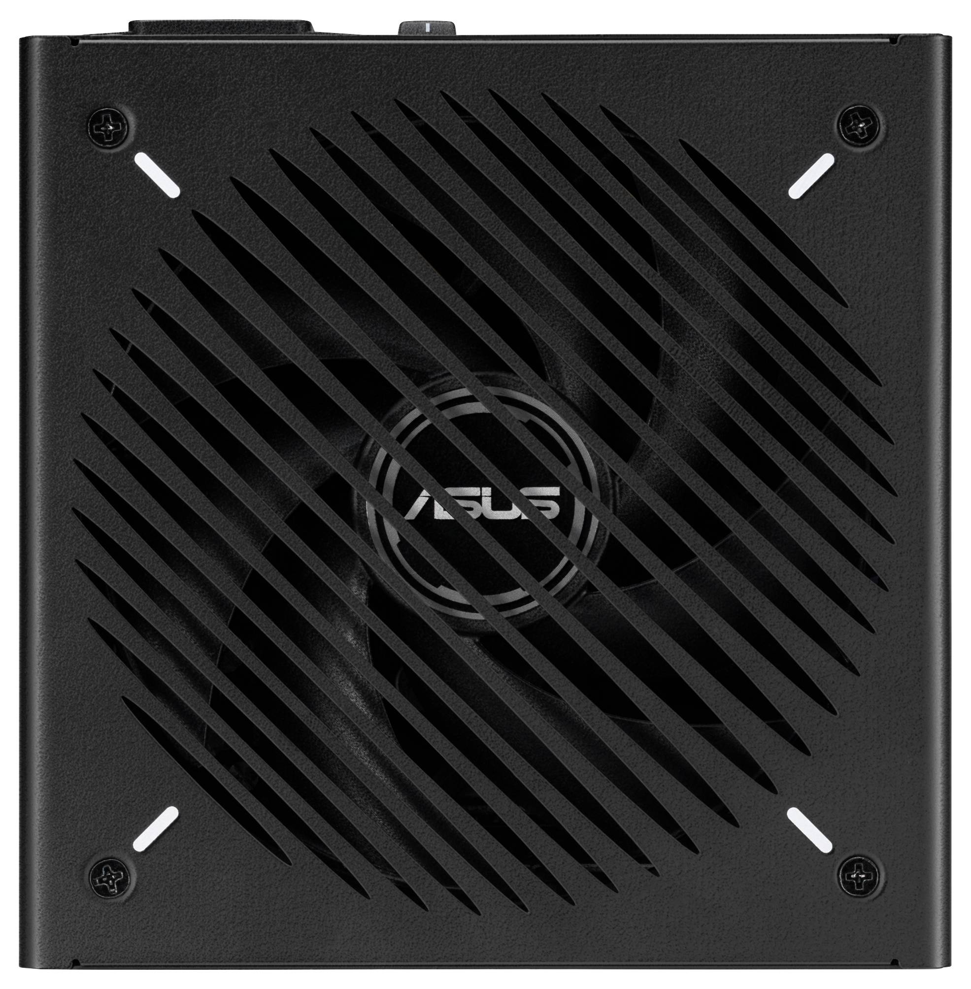 ASUS RADEON Grafikkarte, Seitenansicht mit Kühlrohren und Stromverbindern.