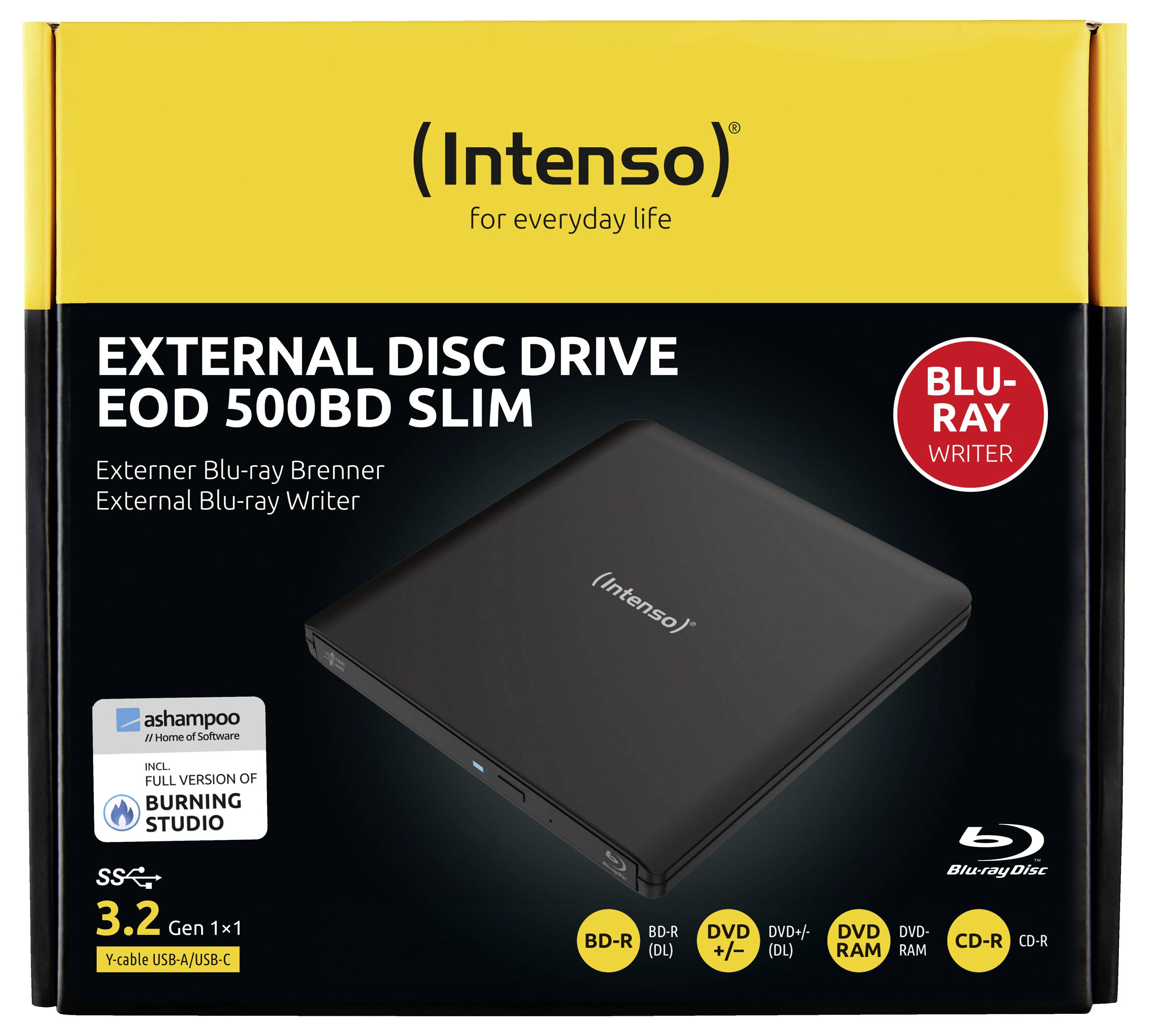 „Intenso External Disc Drive EOD 500BD Slim