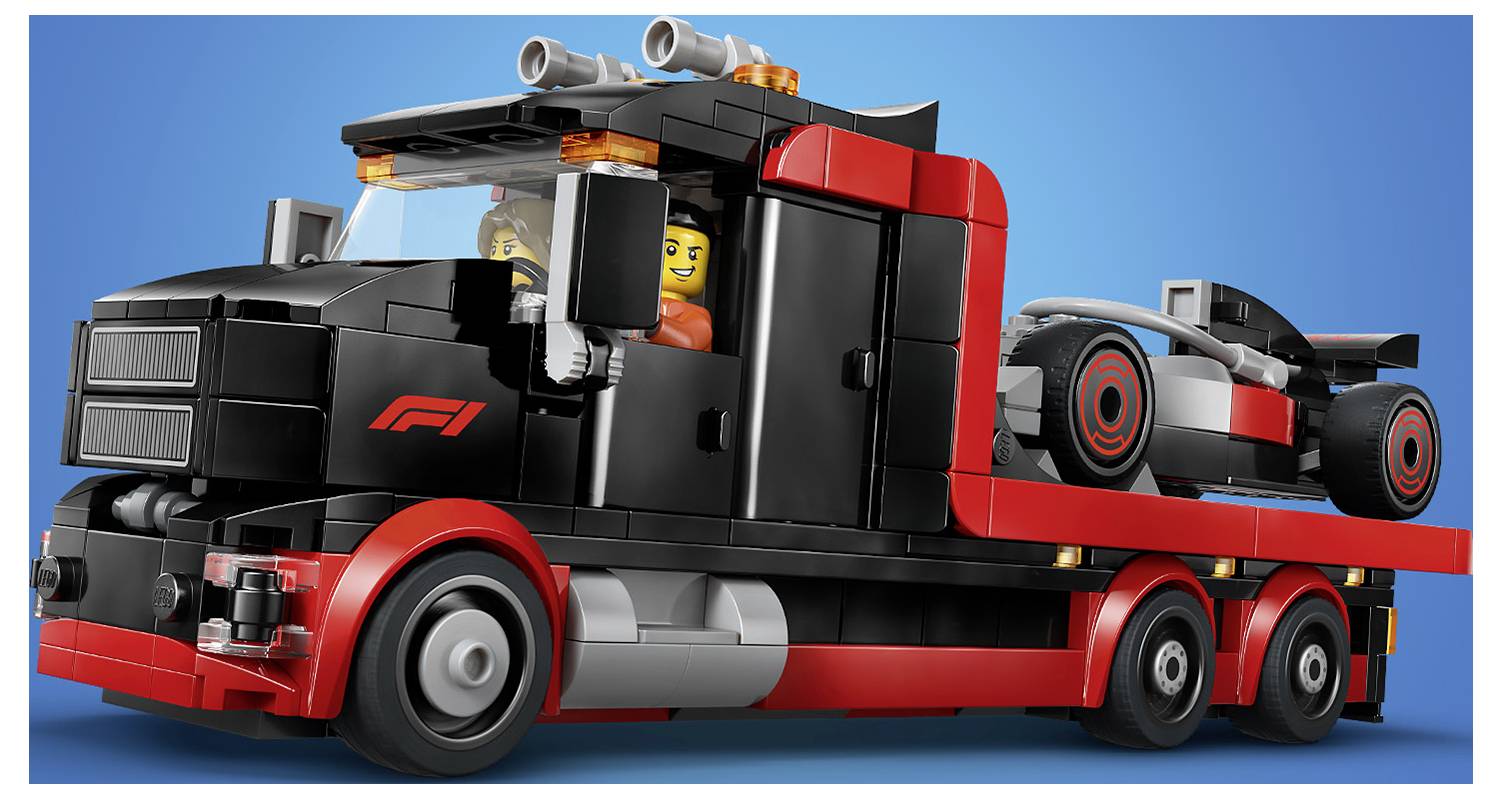 Ein LEGO-Lastwagen mit 