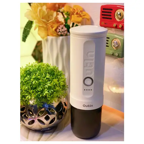 Outln OutIn OTEM-01-PW Espressomaschine Pearl White für unterwegs / portable ...