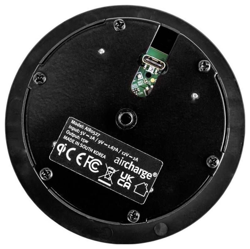 Bachmann BACH 934.004 Wireless Charger AirCharge 15W EPP - Schwarz