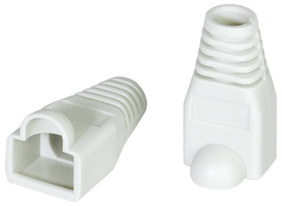 Roline Standard - Knickschutztülle RJ45, mit Knickschutz Klemm-Ø (max.) 5.8mm Kunststoff Grau 10St.