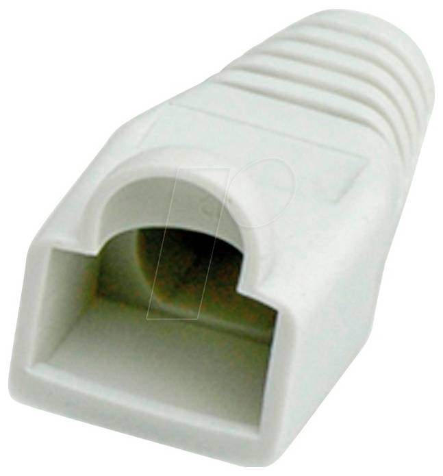 Roline Standard - Knickschutztülle RJ45, mit Knickschutz Klemm-Ø (max.) 5.8mm Kunststoff Grau 10St.