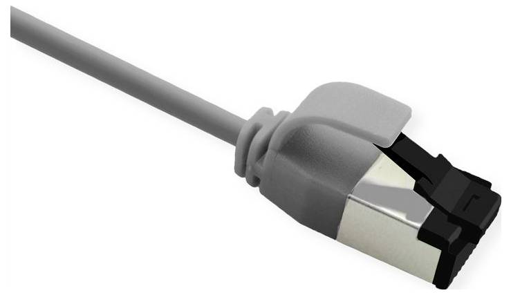 Roline 21.15.3214 RJ45 Patchkabel CAT 8.1 U/FTP 1.5m Grau